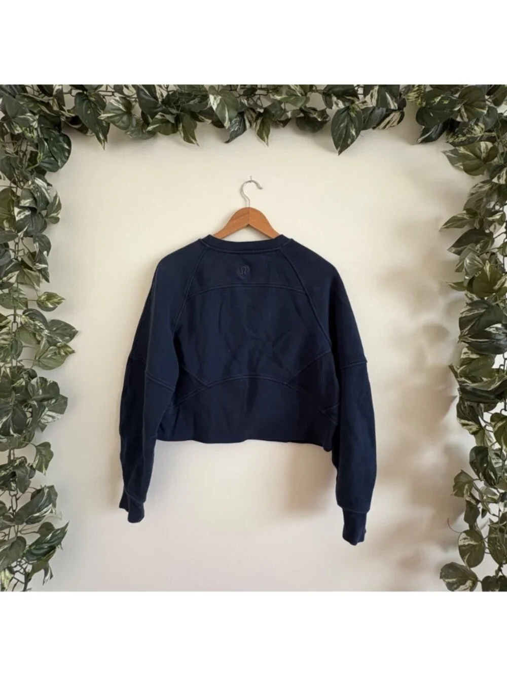 Lululemon Athletic Scuba Oversized Pullover Crewneck Woodmark Navy Size 4